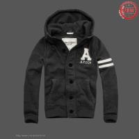 heren abercrombie fitch pullover full-knop donkergrijs wit Lightning Levering 2mjkp721